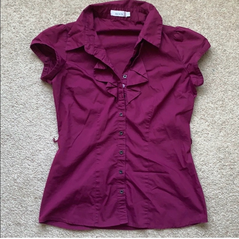 Ricki's Burgundy Button Down Shirt